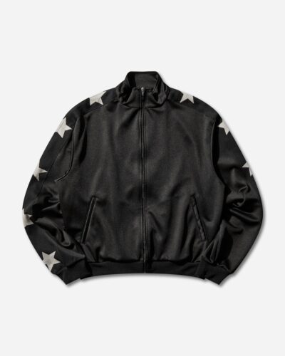KAPITAL Men s Smooth Jersey Stuntman and Woman Track Jacket Black