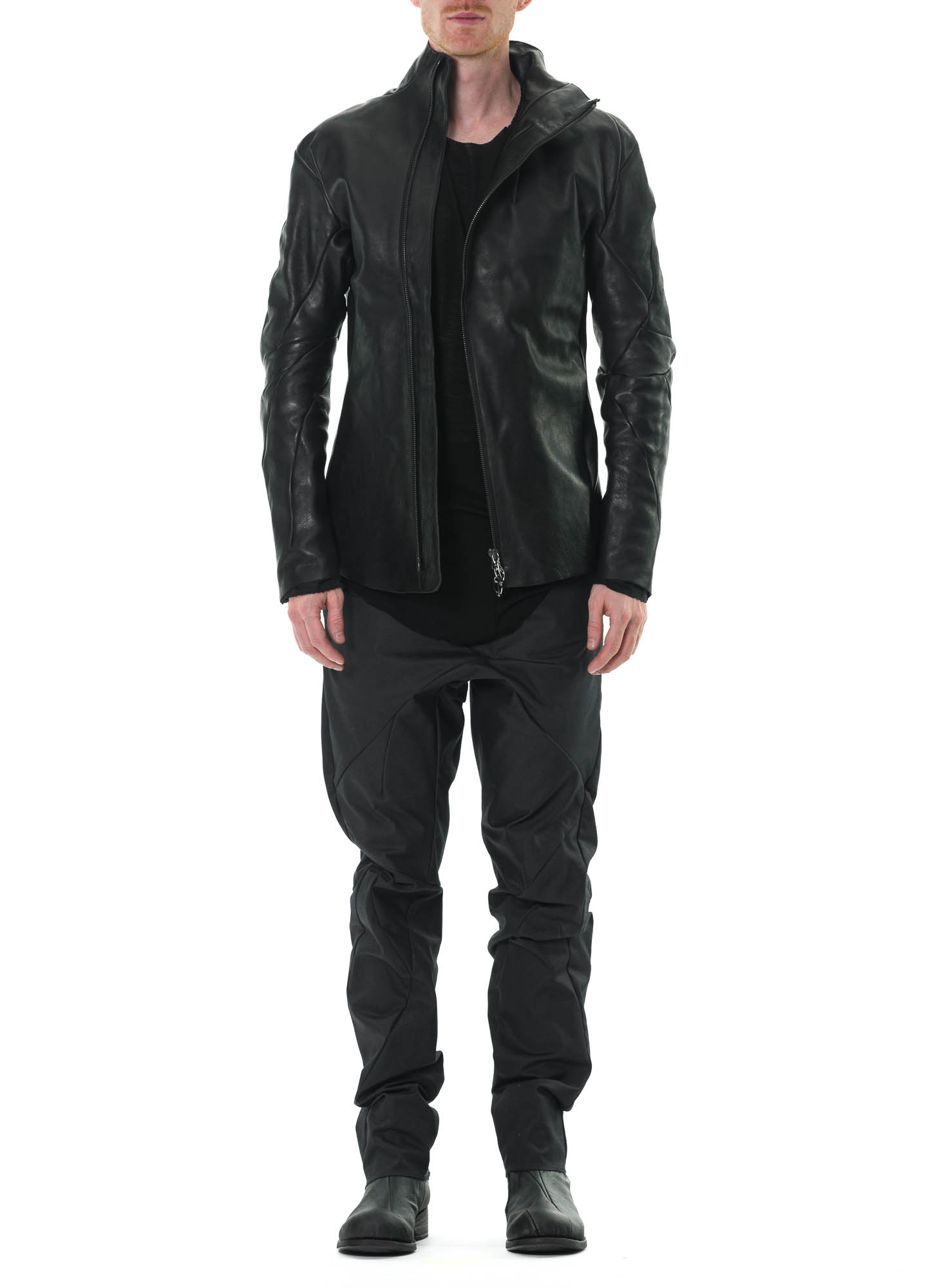 LEON EMANUEL BLANCK Distortion L Jacket 10YR, black, horse leather