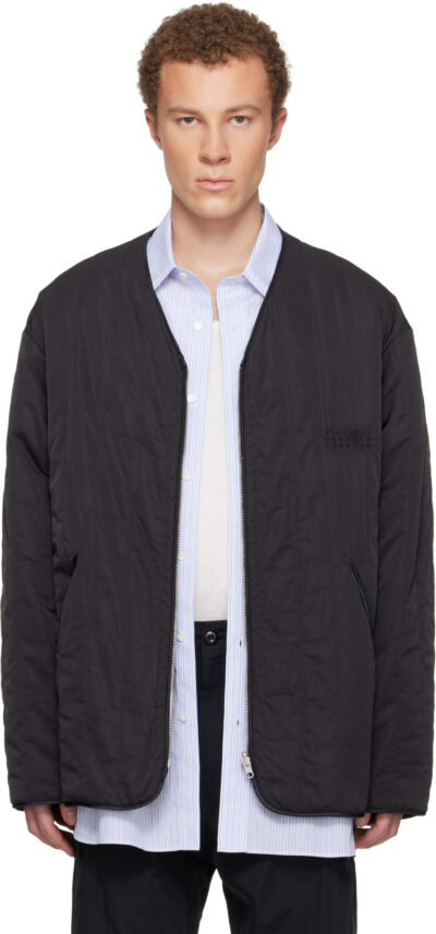MM6 Maison Margiela Black 'Sportsjacket' Reversible Jacket