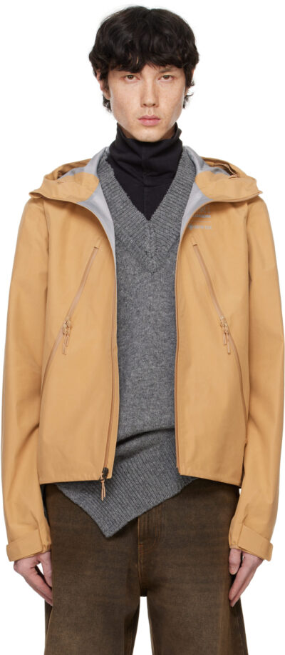 MM6 Maison Margiela Tan Salomon Edition Windbreaker Jacket