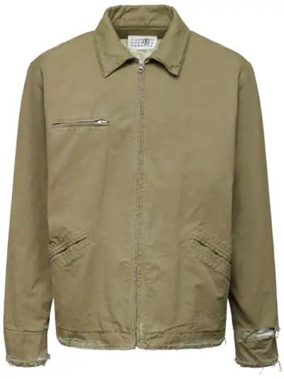 MM6 Maison Margiela cotton shirt jacket - Green