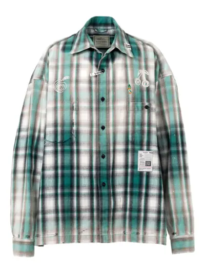 Maison MIHARA YASUHIRO Vintage Like Check shirt - Green
