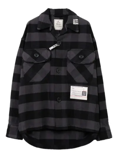 Maison MIHARA YASUHIRO check pocket shirt - Grey