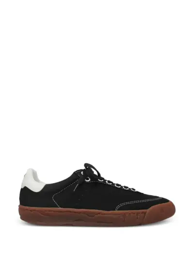 Maison MIHARA YASUHIRO contrast-stitching leather sneakers - Black