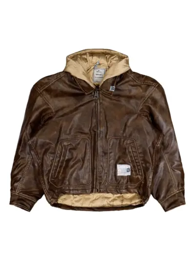 Maison MIHARA YASUHIRO hood zip jacket - Brown