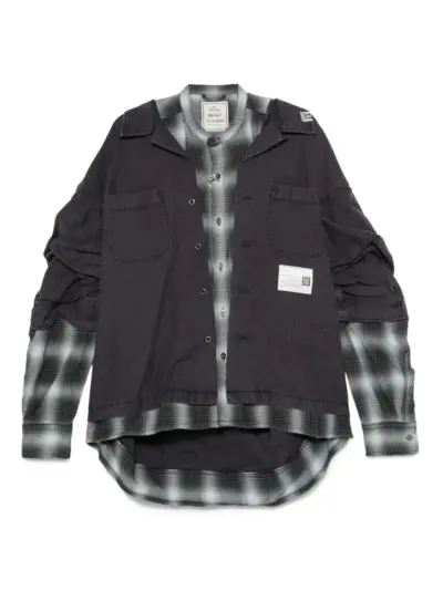 Maison MIHARA YASUHIRO layered Long sleeve jacket - Purple