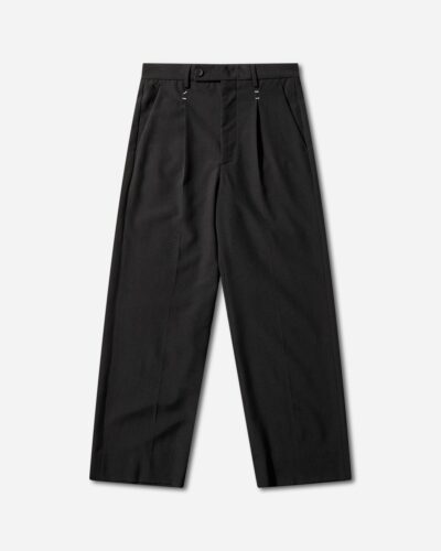 Maison Margiela Men s Stapled Wool Trousers Black
