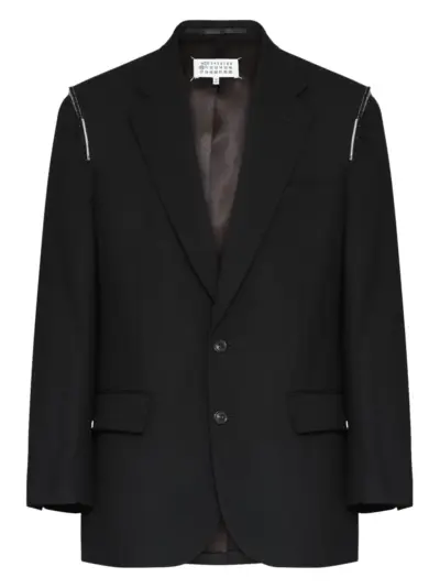 Maison Margiela shoulder-detail blazer - Black