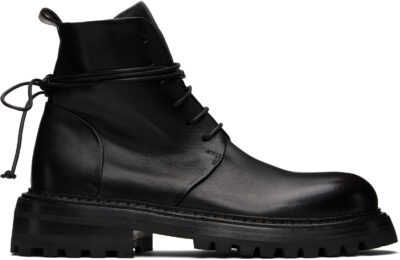 Marsèll Black Carrucola Combat Boots