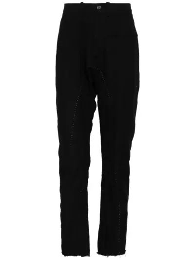 Masnada drop-crotch trousers - Black