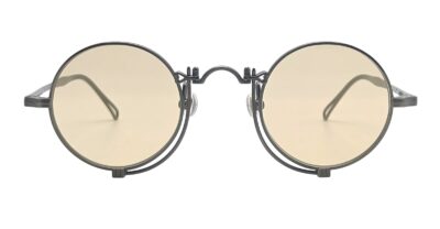 Matsuda 10601h - Shiny Silver / Cafe Brown Sunglasses