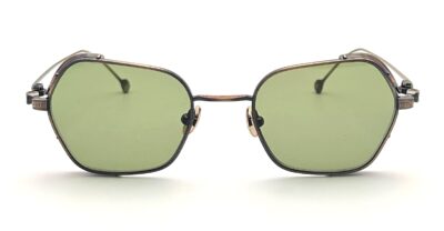 Matsuda M3153 - Antique Gold / Sage Green Sunglasses