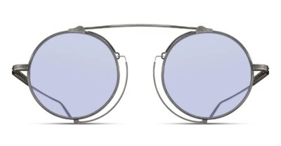 Matsuda M3154 - Antique Silver / Cafe Blue Sunglasses