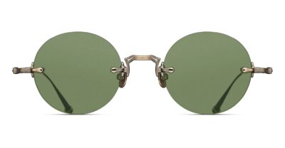 Matsuda M5007 - Antique Gold / Sage Green Sunglasses