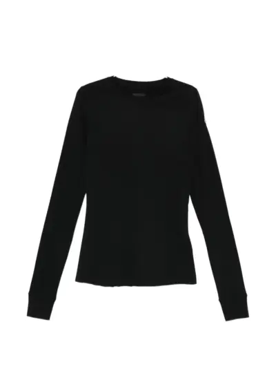 Moncler + Rick Owens girder knit long-sleeve T-shirt - Black