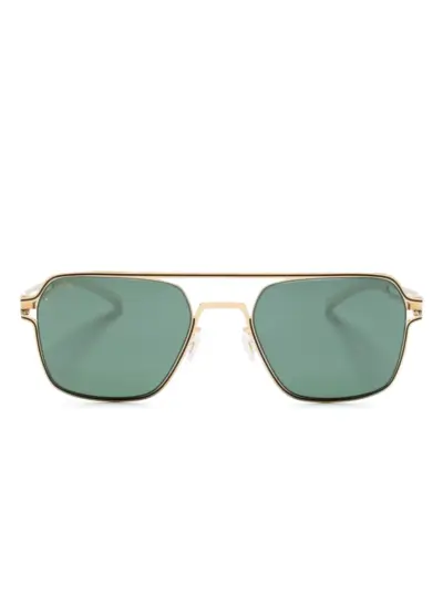 Mykita Riku navigator-frame sunglasses - Gold