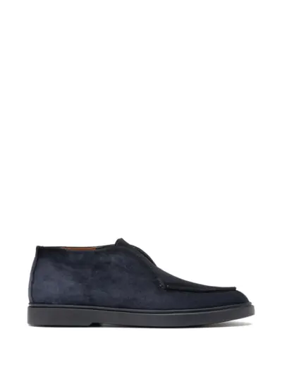 Officine Creative Bones 003 slip-on suede boots - Blue