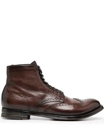 Officine Creative ankle lace-up boots - Brown