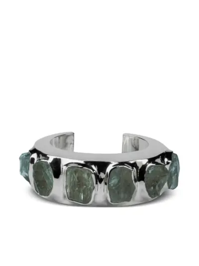 Parts of Four Crescent amethyst bracelet - Silver