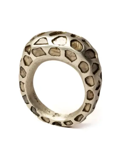 Parts of Four Mountain diamond ring - Silver
