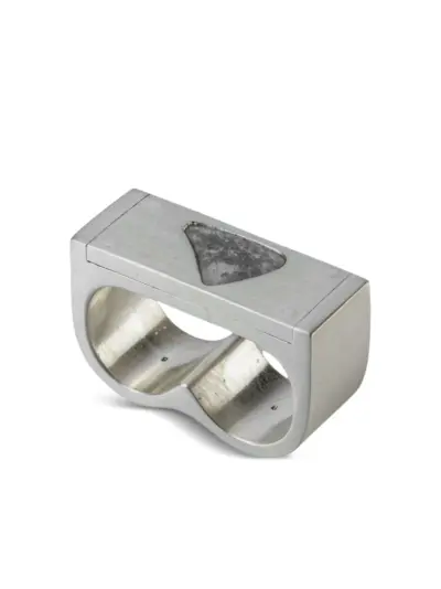 Parts of Four Plate Double diamond ring - Silver