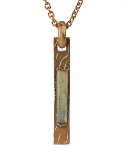 Parts of Four Plate necklace - Pink