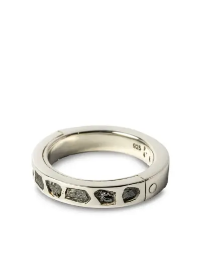Parts of Four Sistema Mega Pavé diamond sterling-silver ring