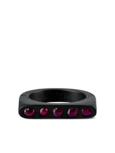 Parts of Four Sistema ruby ring - Black