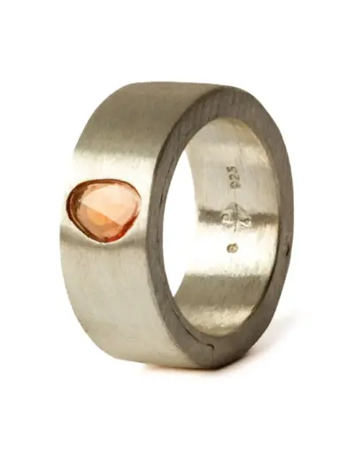 Parts of Four Sistema sterling-silver sapphire ring