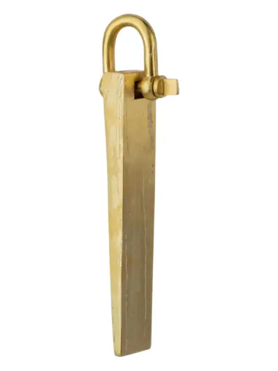Parts of Four Wedge charm - Gold