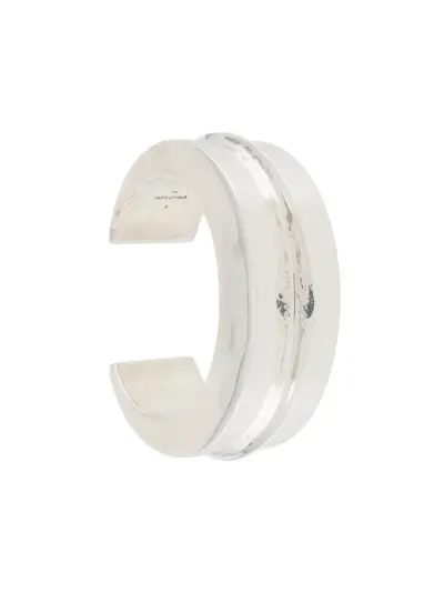 Parts of Four crescent folded bracelet - Silver