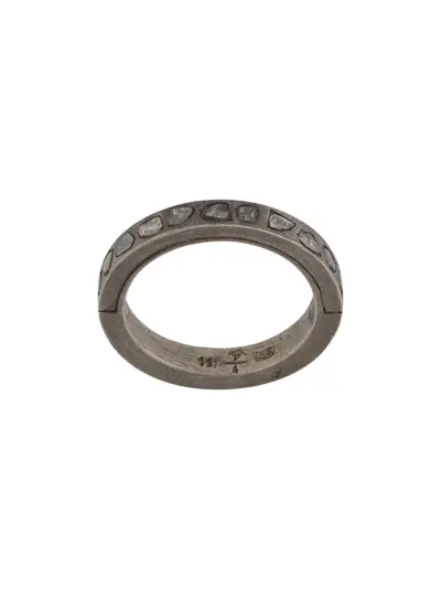 Parts of Four diamond detail band ring - Silver