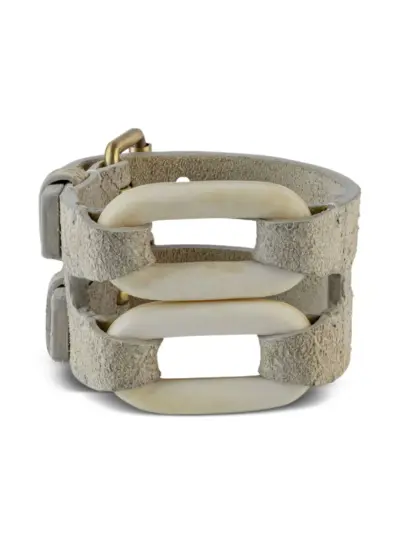 Parts of Four leather bracelet - Neutrals