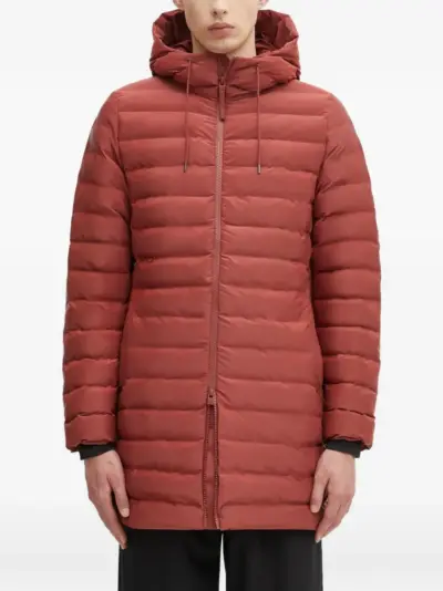 Rains Lohja Curve W3T3 hooded padded coat - Red