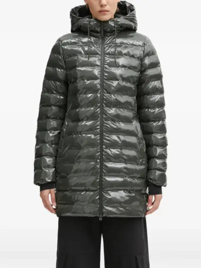 Rains Lohja Curve W3T3 hooded quilted coat - Grey