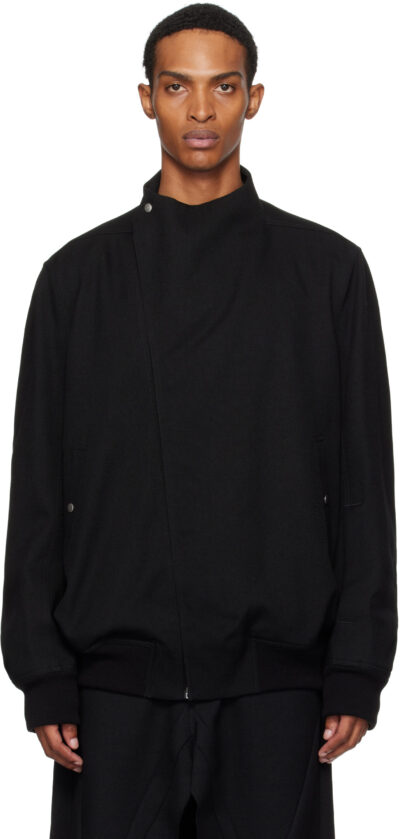 Rick Owens Black Concordians Flight Jacket