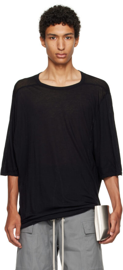 Rick Owens Black Concordians Jumbo T-shirt