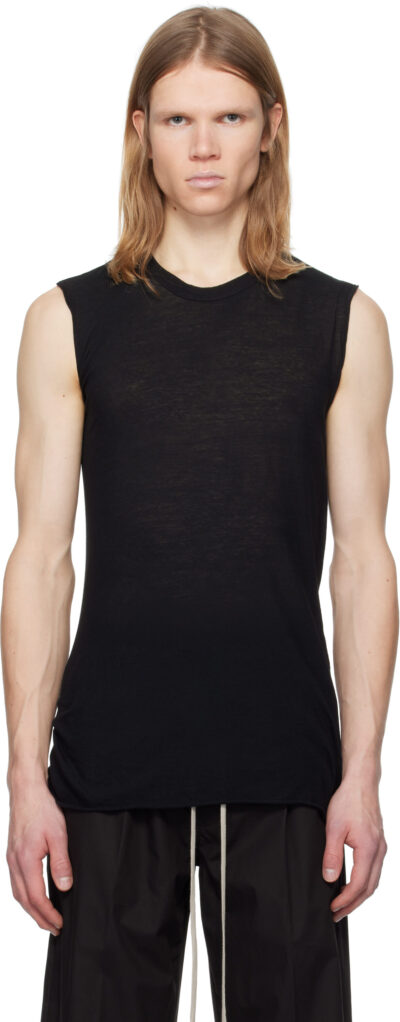 Rick Owens Black Hollywood Basic SL Tank Top