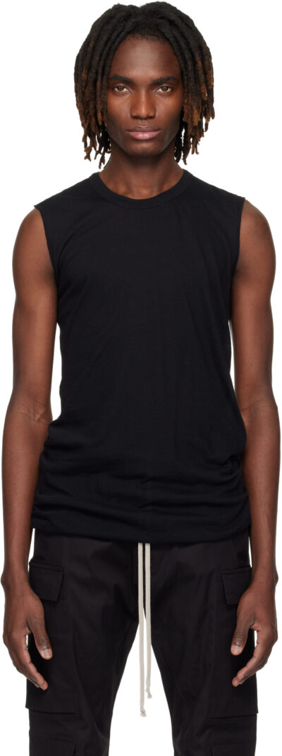 Rick Owens Black Temple Basic SL Tank Top