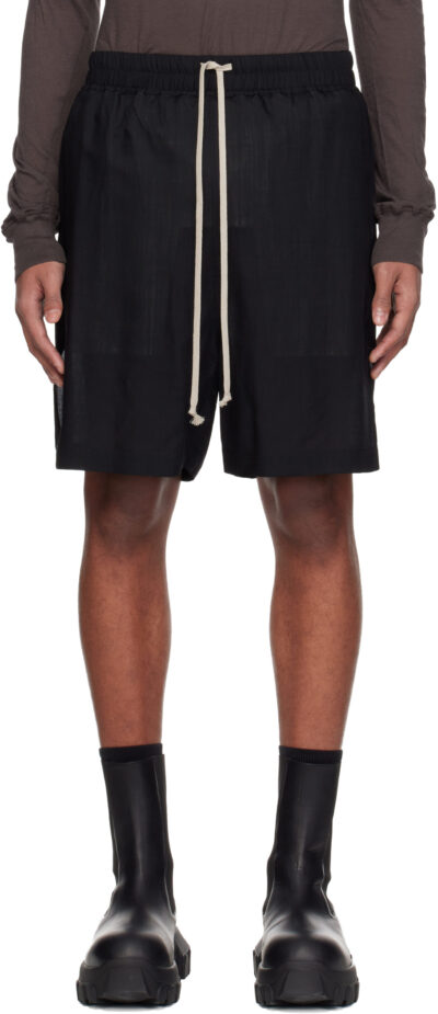 Rick Owens Black Temple Boxer Shorts