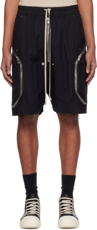 Rick Owens Black Temple Heizer Bela Shorts
