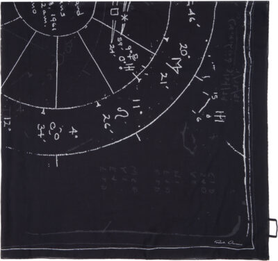 Rick Owens Black Temple Pino Astro Scarf