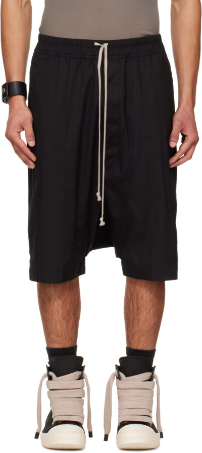 Rick Owens Black Temple Rick S Pods Shorts