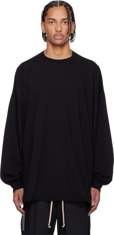 Rick Owens Black Temple Tommy LS T-shirt
