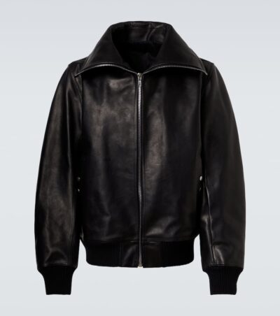Rick Owens Blixa Dracucollar leather jacket