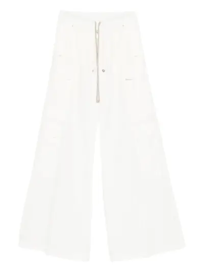 Rick Owens Cargobelas drawstring trousers - White