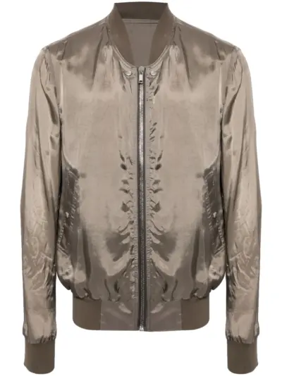 Rick Owens Classic Flight bomber jacket - Neutrals