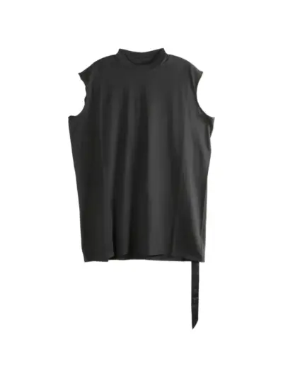 Rick Owens DRKSHDW sleeveless tie-detail tank top - Black