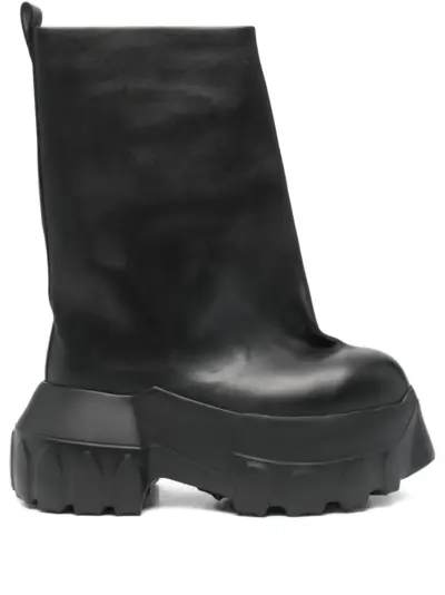 Rick Owens Flared Mega Tractor boots - Black