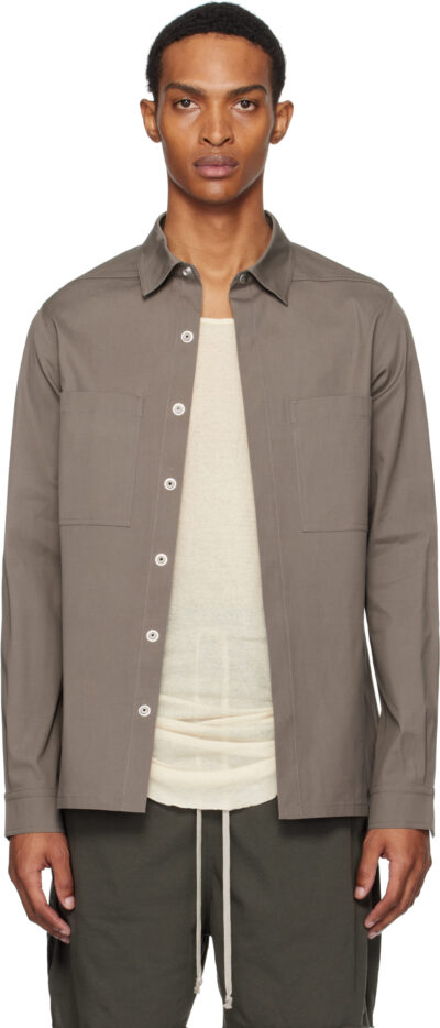 Rick Owens Gray Concordians Outer Shirt
